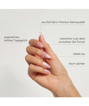Doonails Soft Gel Press-On Nails | 30 Set Rose Cat Eye Almond | Salon Quality Full Cover Fake Nails | Comfortable Fit & Natural Look - Buy Online on GoSupps.com