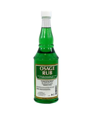 Clubman Osage Rub Invigorating Splash for Head and Face Facial Astringents ( 14 fl.oz / 414 mL)