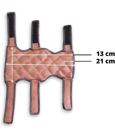 Star Archery Arm Guard - Rexine Leather, Adjustable Fit for Men, Women & Kids - 3 Hook & Loop Fasteners for Perfect Hold - Bow Archery Protector - Buy Online on GoSupps.com
