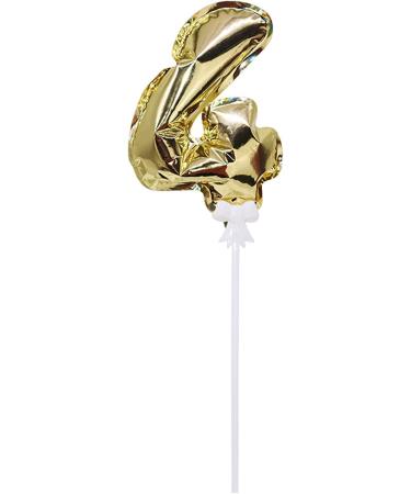 Personalised Cake Toppers Cake Decorations 1pc 6inch Foil Number Balloon Cake Topper Automatic Inflatable Balloon Happy Birthday Cake Decoration for Kids (Color : Gold 7) (Color : Silver 4) (Color : Gold 9 - Buy Online on GoSupps.com