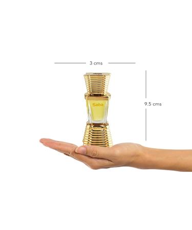Saba Attar | Floral & Spicy Fragrance | Unisex Non-Alcoholic | Long Lasting Attar Men & Women - 10 ML - Buy Online on GoSupps.com