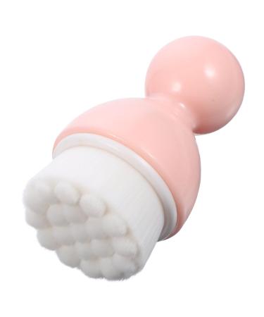 minkissy 1pc Cleansing Brush Liquid Makeup Mineral Foundation Powder Handheld Scrubber Face Brush Travel Brush Face Body Brush Facial Cleansing Brush Compact Face Brush Travel Pink