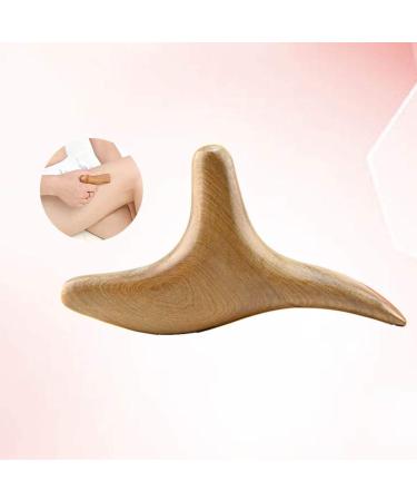 Healifty Trident Shaped Gua Sha Board - Natural Wood Scraping Massage Tool for Spa & Acupuncture - Buy Online on GoSupps.com