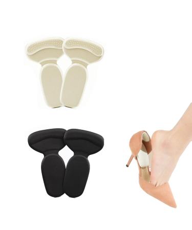 2 Pairs Heel Pads for Shoes That are Too Big Women Slip rub Heel Protectors for Pain self-Adhesive Heel Grips Shoe fillers
