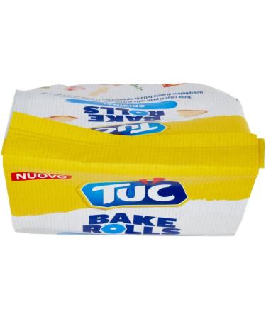 Tuc Bake Rolls Crisps di Pane Sottile e Croccante Gusto sale thin and crispy bread chips baked in the oven 3 x 150 g + Italian Gourmet Polpa 400 g - Buy Online on GoSupps.com