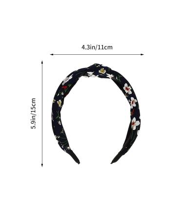 Solustre 10 Pack Floral Hair Bands for Toddlers & Women - Fabric Knot Headbands Trendy Accessories - Buy Online on GoSupps.com