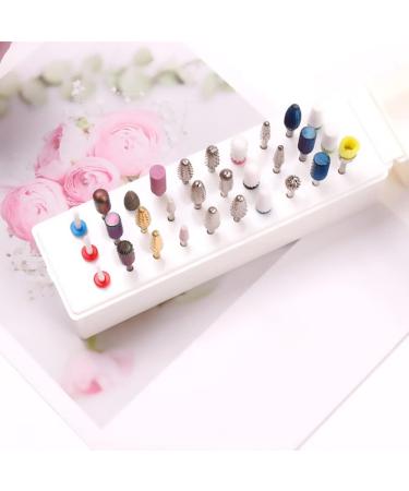 Nail Drill Bits Holder 30 Holes Drill Bits Cleanser Dustproof Drill Bits Organizer Container 30 Holes Manicure Tools for Nail Drill Bit - Buy Online on GoSupps.com