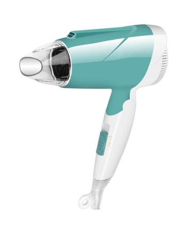 Hair Dryer Powerful Hair Dryer Travel Folding Hair Dryer House Dryer Hair Dryer Student Bedroom Hot and Cold/Green (Green)