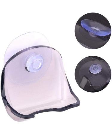 Strong Suction Cup Razor Holder Hook - No Drilling Bathroom Organizer for Razors | Transparent Wall Hook for Kitchen & Bathroom - Buy Online on GoSupps.com