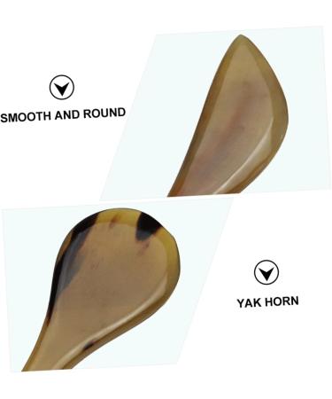 Lurrose 2-in-1 Tendon Beauty Rack & Skin Massage Device - Eye & Face Massage Tools - Yak Horn Scratching Board for Glowing Skin - Buy Online on GoSupps.com