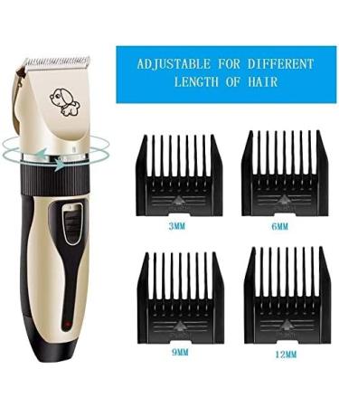 Dog Grooming Clipper Kit Low Noise Electric Quiet Rechargeable Cordless Pet Hair Thick Coats Clippers Trimmers Set Suitable for Dogs Cats and Other Pets (Clipper set only) - Buy Online on GoSupps.com