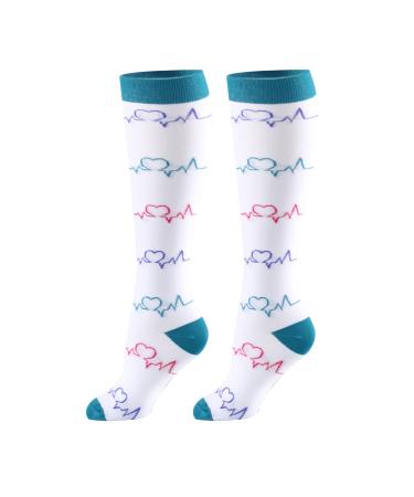 Wide Calf Compression Socks for Women Men Plus Size Compression Socks Knee High Stockings Support Circulation