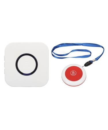 Wireless pager system for nursing staff 4-stage volume waterproof call button SOS warning button sister call system for hospital restaurants (EU connector)