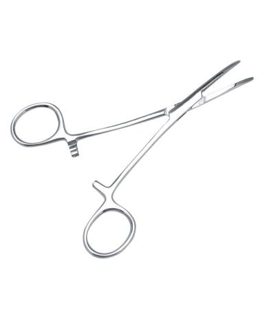 Redxiao Pet Dog Trimmer Accessories Ear Hair Tweezers Pet Grooming Scissors Tweezers Ears Grooming Kit Curved Tip Cleaning Clamp Stainless Steel for Nose/Ear Hair for Dogs and Cats(small)
