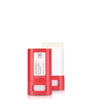 THANKYOU FARMER Sun Project Silky Calming Sun Stick SPF50+ PA++++  Water-Resistant  Matte Finish  Calamine and Centella Asiatica  Korean Sunscreen Stick Face  Travel Size  Korean Sunscreen for Face - Buy Online on GoSupps.com