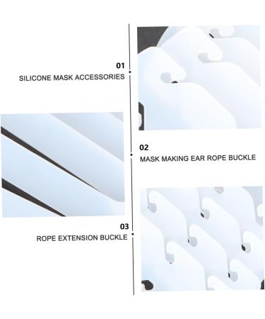 Shop FRCOLOR 10 PCS Adjustable Mask Accessories - Earmask Hooks Strap Buckles & Ear Protection for Silicone Masks - Buy Online on GoSupps.com