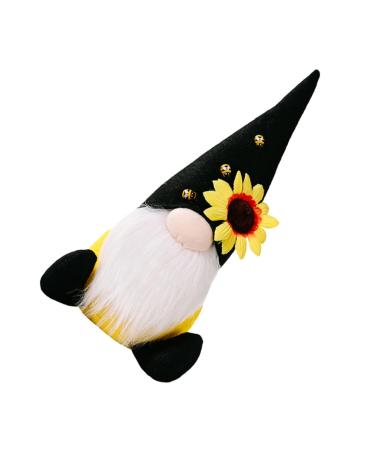 TOPBATHY Christmas 1pc Sunflower Doll Cloth Plush Doll Ladybug Swedish Figurines Black 30X9X7CM