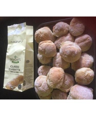Wright's Ciabatta Bread Mix 500g X 5 Pack High in Fibre For Machine or Hand Baking Simply Add Water Baking Success Guaranteed Suitable for Vegetarians - Buy Online on GoSupps.com