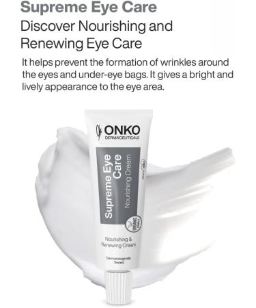 ONKO DERMA'CEUTICALS Nourishing Eye Cream Hyaluronic Acid Retinol Moisturizer Spot Treatment Dark Spot Correcting Radiance Serum Blemish Cleanser 15 ml - Buy Online on GoSupps.com