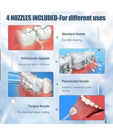 Water Dental Flosser - Cordless Oral Irrigator 4 Modes IPX7 Waterproof for Home & Travel - Ideal for Teeth Braces & Bridges (Black - Buy Online on GoSupps.com