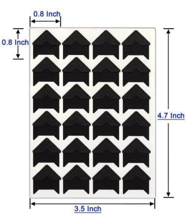 Black Photo Corners Self Adhesive Stickers 120piece Acid Free Photo/Picture Mounting Corners for DIY Scrapbook  Photo Album  Picture Frames  Memory Books  Journal Black-120Pcs - Buy Online on GoSupps.com