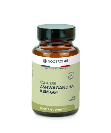 Ashwagandha BIO KSM-66 Extrait Brevet Full Spectrum 1200 mg Gestion du Stress Sommeil Vitalit Fertilit R gulation du Cortisol Nootrolab