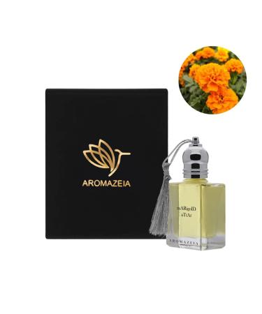 Marigold Attar 100% Natural Fragrance Alcohol Free Pure Hydro Distilled Organic Grade Base Paraben-free Sulphate-free Unisex From India's Perfume Capital-Kannauj - Buy Online on GoSupps.com