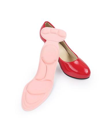 FRCOLOR 1 Pair Back Heel Pads High Heel Insoles Insole for Plantar Fasciitis Heel Grips Inserts Shoe Filler Shoe Washer Wood Working Hammer Back Heel Inserts Foot Care Products Pink Casual Pink Medium