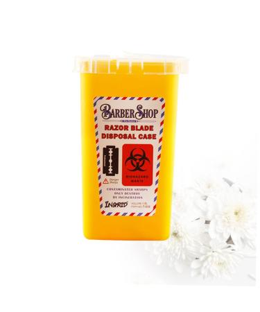 Solustre 3 StK Disposal Blade Container - Safe Sharp Razor Disposal & Travel Trash Storage - Yellow 15.4x9.5cm (Pack of 3) - Buy Online on GoSupps.com
