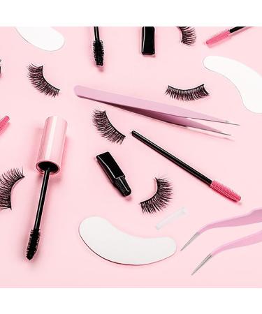 Trketk 4-Piece Tweezers Set | Eyelash Extension Nail Art & Eyebrow Tweezers | Stainless Steel Craft & Makeup Tools (Pink & Mint Green) - International Shipping - Buy Online on GoSupps.com