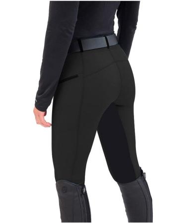 CNLFC Women's High Waist Horse Riding Pants, Black Small - Equestrian Tights for Gym, Yoga, and Exercise - Buy Online on GoSupps.com