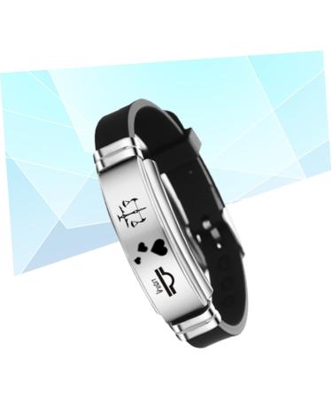 TENDYCOCO Couple Bracelet Stainless Steel Bracelet Twelve Constellations Bracelet Silicone Bracelet Finger Ring Bracelet Bangle Bracelets Bracelet for Couples Lovers Fashion Jewelry - Buy Online on GoSupps.com