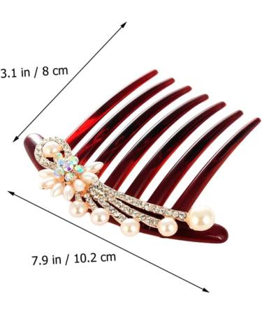 minkissy Accessories Pearl Hair Comb wedding hair comb rhinestone headpiece crystal hair comb bride headpiece hair combs bride hair comb bride hair accessories pearls hair comb Comb - Buy Online on GoSupps.com