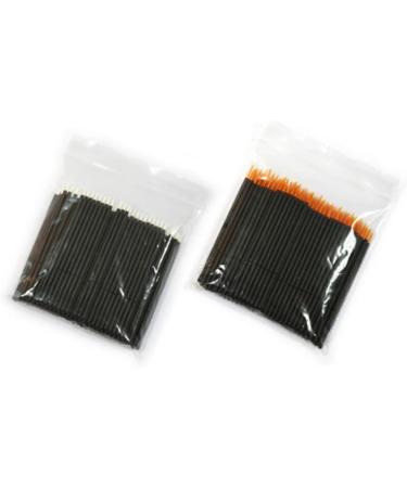 DRESSOOS 100pcs Makeup Gadgets White Wand Applicator Eyeliner Liquid Eyeliner Brush Makeup Stick Soft Head 15cmX10cm Black - Buy Online on GoSupps.com