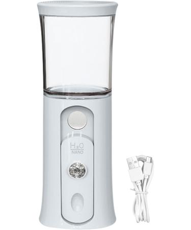 Mister Portable Face Sprayer Nano Mist Sprayer | Portable Wireless Face Sprayer | Handy Nano Mist with Colorful Light Rechargeable Cool Mist for Home Travel White - Buy Online on GoSupps.com