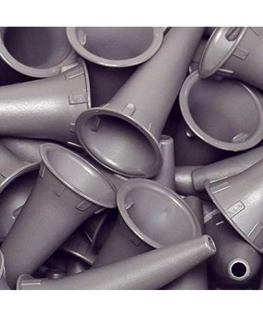 Disposable ear funnels from Luxamed for all common otoscopes colour grey 100 pieces in a bag (4.0 mm)
