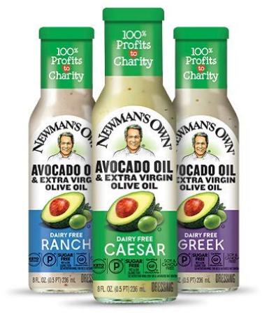 Newman's Own Avocado Oil & Extra Virgin Olive Oil Dairy Free Ranch Dressing 8 oz (2 Pack) - Buy Online on GoSupps.com