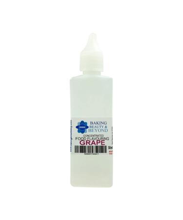 Baking Beauty and Beyond Concentrated Food Flavouring Oil - Dozen of Professional Quality Food Grade Flavouring Oil for Candy Making Baking Cooking Lip Balm and Lip Gloss - Grape (50ml)