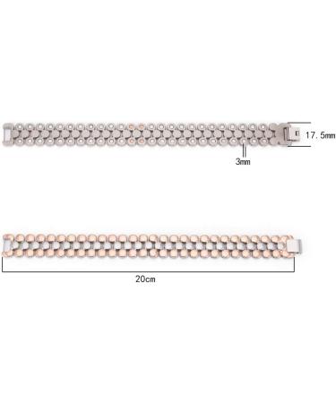 YUNCHUANG Titanium Magnetic Bracelet for Men & Women | Stylish & Healthy Accessories - Buy Online on GoSupps.com