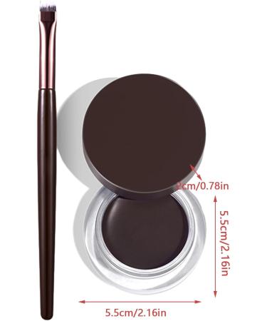 Gel Eyeliner Long Lasting Natural Eye Liner | Eye Makeup With Brushes Included Cosmetic Accessories For Dating Prom Traveling Performance Pochy Natural Black - Buy Online on GoSupps.com