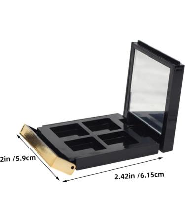  Beavorty Beavorty Empty Eyeshadow Palette Mini Makeup Organizer with Flip Lid for Travel - 4 Grids DIY Makeup Storage Box for Eyeshadow Lipstick and Blush - Buy Online on GoSupps.com