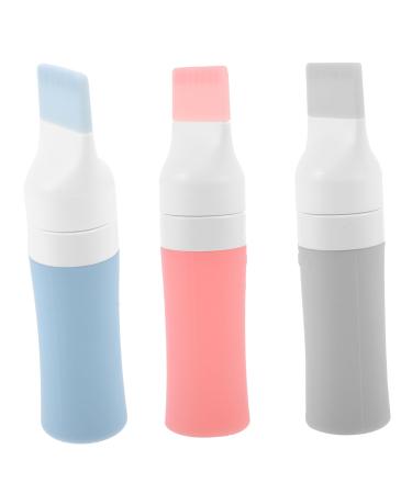 FOMIYES 3 Pcs Silicone Hair Dye Bottle Root Bottle Applicator for Hair Root Comb Bottle Hair Oil Applicator Root Comb Applicator Bottle Combs Anti-fall Hair Comb Food Grade Silicone