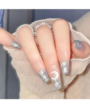 Temperament Enhancement Nail Patch Pure Hand-Worn Nail Customized Nail Cold Bai Yueguang Xiaohongshu New Nail Customized Fake Nails Patch (10-Piece Pack) (Size : S) Small - Buy Online on GoSupps.com