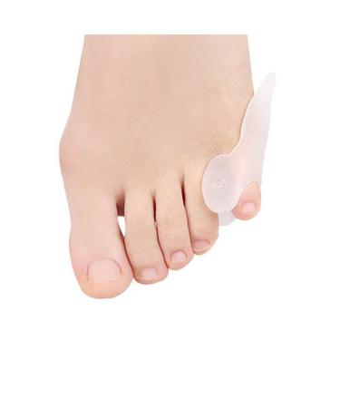 Pinky Toe Gel Bunion Protector Tailor's Bunion Corrector Little Finger Hallax Valgus Toe Separators Soft Gel Bunion Pads Toe Spacers for Bunionette Pain Relief and Corn Callus Blisters Protect white 2 Pairs