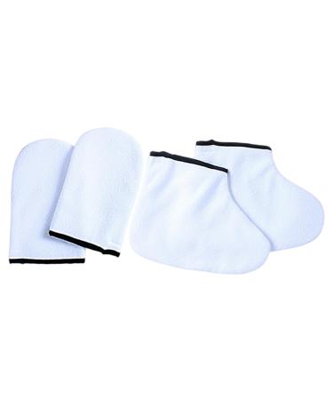 Gants en paraffine Kit de gants de soins des mains et des pieds de qualit sup rieure housse r utilisable et lavable | Pour spa soins de routine quotidiens soins de beaut toilettage personnel