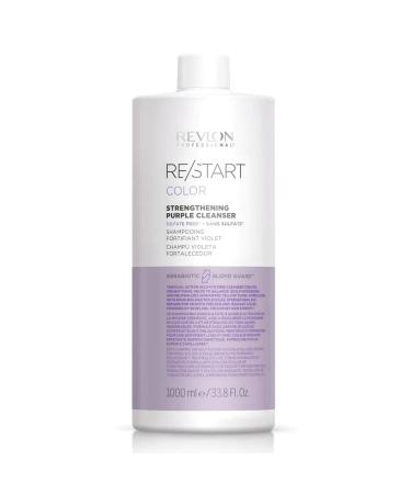 Revlon Professional Re/Start Color - Yellowing Violet Shampoo - Anti-Yellow Tone Hair Care - Blonde Hair and Blonde Highlights - Professional and Vegan Formula Shampoo - 1 L