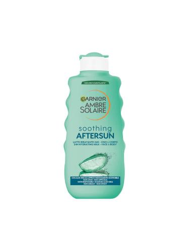 Garnier ambre solaire after sun milk for face and body refreshing effect and nourished skin ideal for all skin types enriched with aloe vera 200 ml content: 200 ml - Buy Online on GoSupps.com