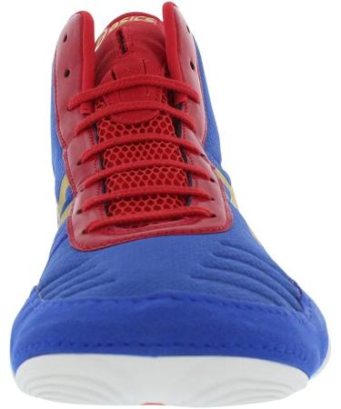 ASICS Men's JB Elite V2.0 Wrestling Shoes - Jet Blue/Olympic Gold/Red, Size 11 - Buy Online on GoSupps.com