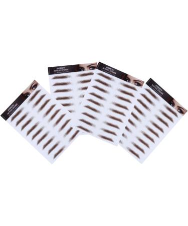 FOMIYES 8 Pcs Eyebrow Stickers Waterproof Stickers Authentic Fake Eyebrows Water Transfer Eyebrow Sticker 4d - Buy Online on GoSupps.com