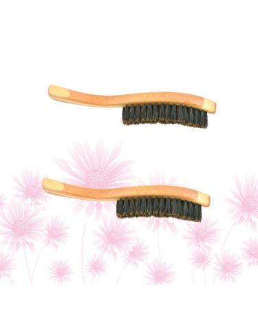 2PCS Hair Cutting & Styling Comb Set - Long Handle Beard Brush & Soft Bristle Razor for Mustache & Facial Hair Care - Buy Online on GoSupps.com